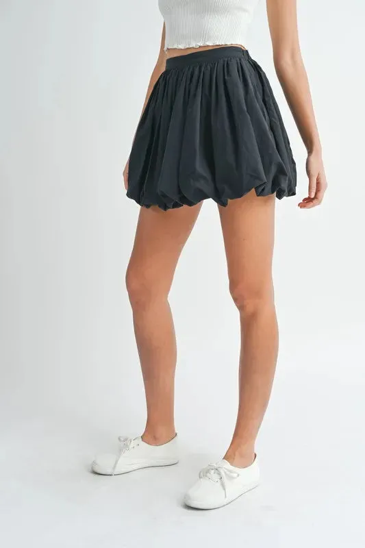 MABLE Poplin Bubble Mini Skirt sold by Charming Charlie product image thumbnail 5