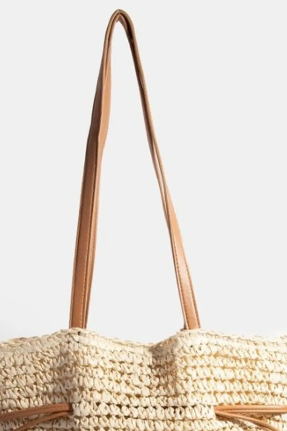 Fame Faux Leather Straps Braided Tote Bag sold by Charming Charlie product image thumbnail 3