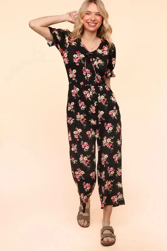 Haptics Flora Knit Spring Jumpsuit With Side Pockets sold by Charming Charlie product image thumbnail 4