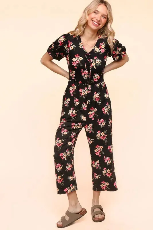 Haptics Flora Knit Spring Jumpsuit With Side Pockets sold by Charming Charlie product image thumbnail 2