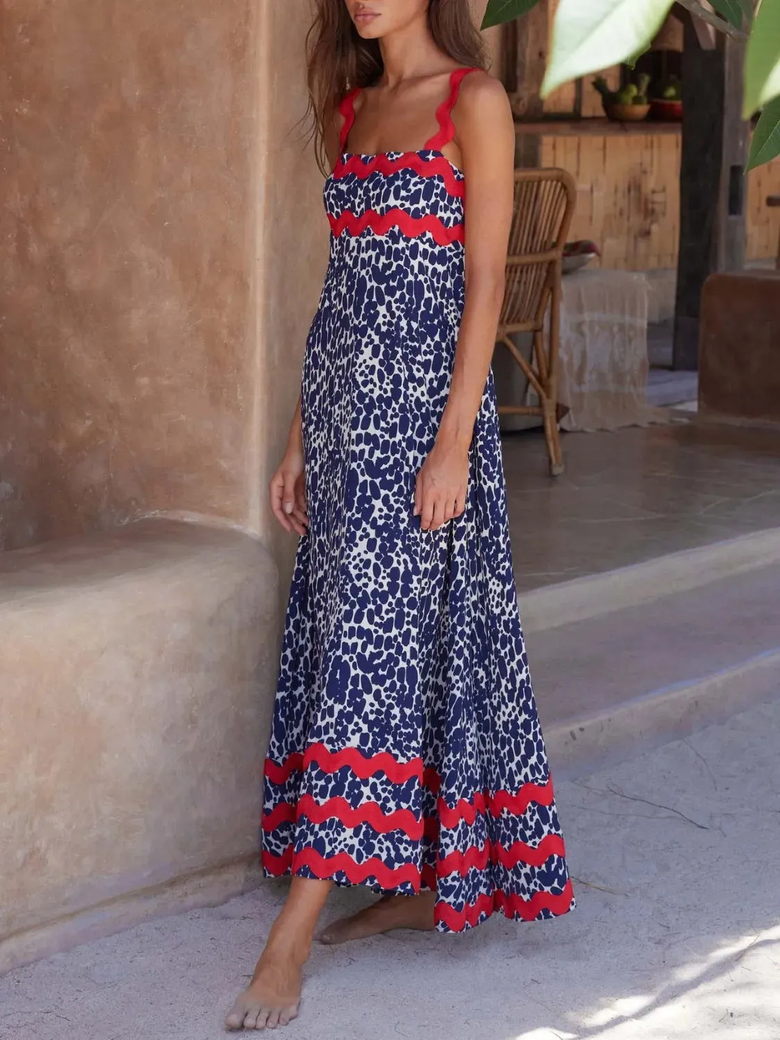 Printed Square Neck Maxi Cami Dress sold by Charming Charlie product image thumbnail 2