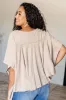 Isabel Embroidered Tunic in Mocha sold by Charming Charlie