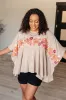 Isabel Embroidered Tunic in Mocha sold by Charming Charlie
