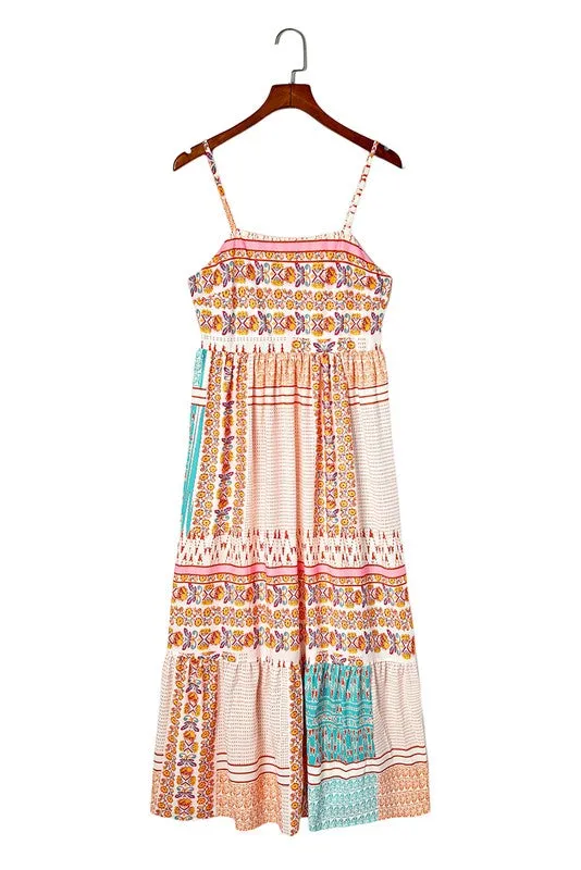 Mint Boho Patchwork Print Square Neck Sundress sold by Charming Charlie product image thumbnail 4