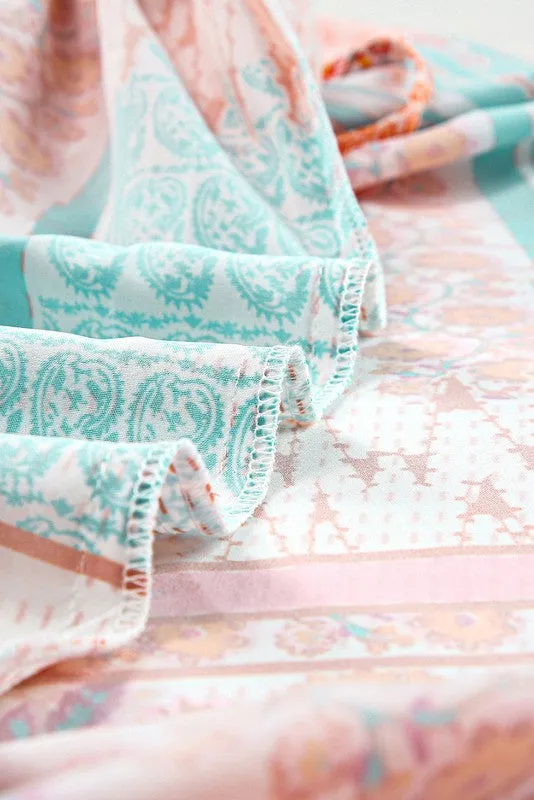 Mint Boho Patchwork Print Square Neck Sundress sold by Charming Charlie product image thumbnail 5