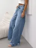 Distressed Wide Leg Jeans sold by Charming Charlie