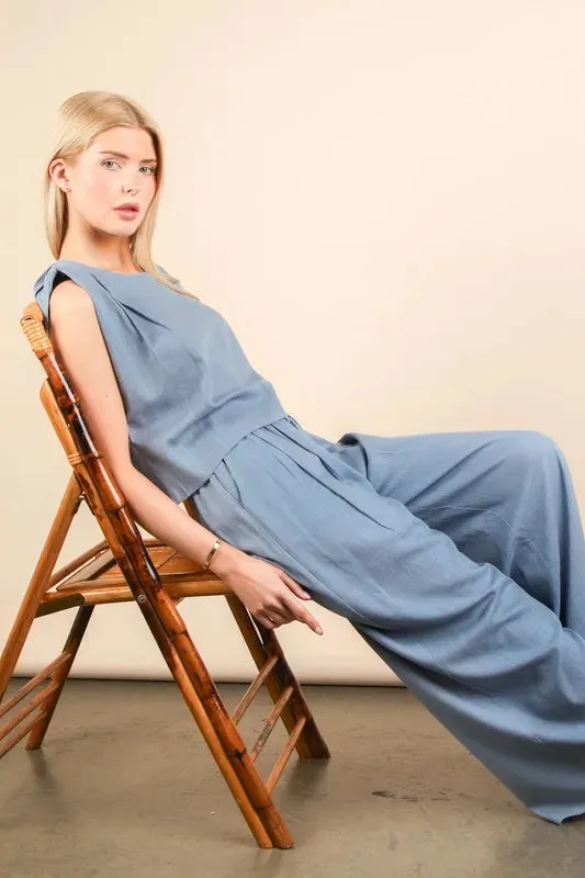 VERY J Solid Woven Top & Pants Set sold by Charming Charlie product image thumbnail 4