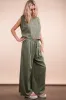 VERY J Solid Woven Top & Pants Set sold by Charming Charlie