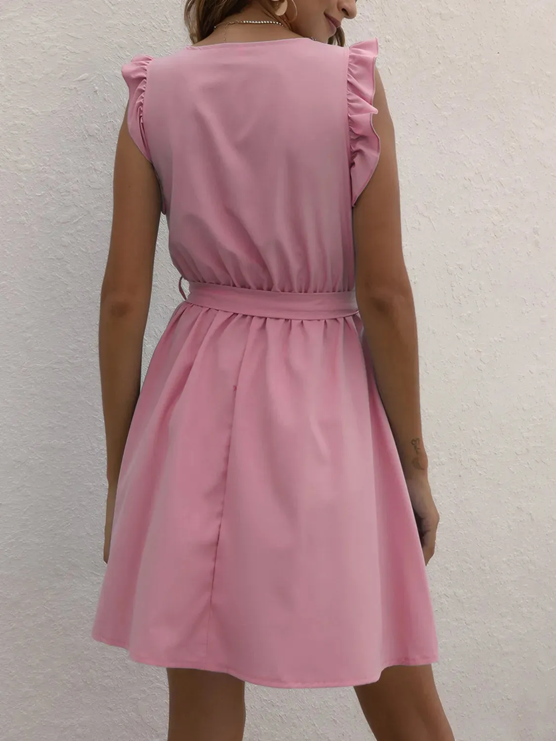 Round Neck Cap Sleeve Mini Dress sold by Charming Charlie product image thumbnail 5