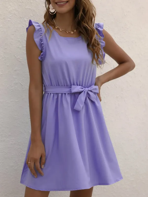 Round Neck Cap Sleeve Mini Dress sold by Charming Charlie