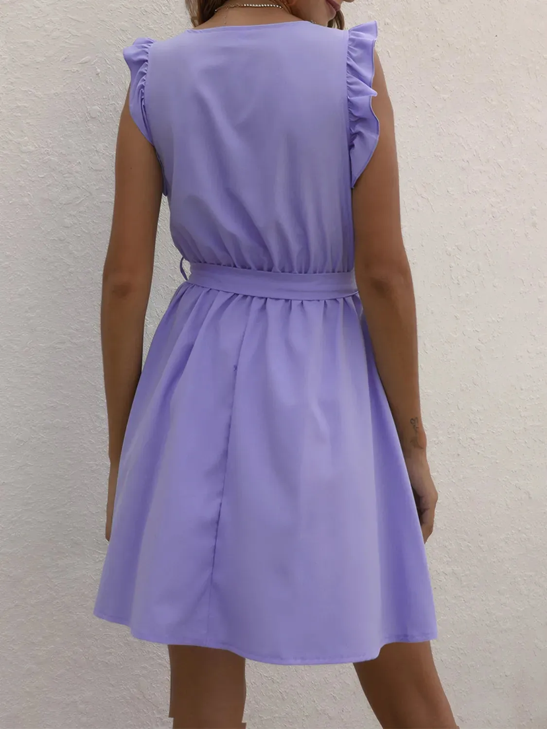 Round Neck Cap Sleeve Mini Dress sold by Charming Charlie product image thumbnail 3