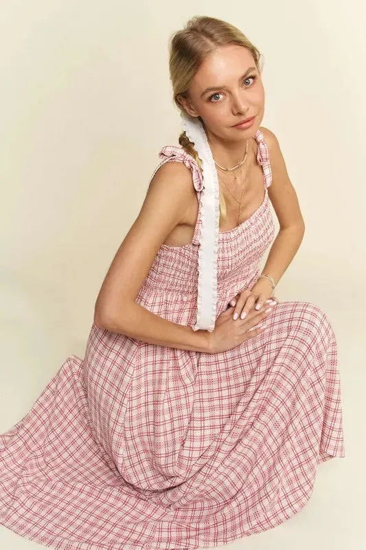 Davi & Dani Smocked Sleeveless Maxi Cami Dress sold by Charming Charlie