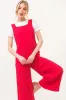 And The Why Gauze Loose Fit Tied Back Overalls sold by Charming Charlie