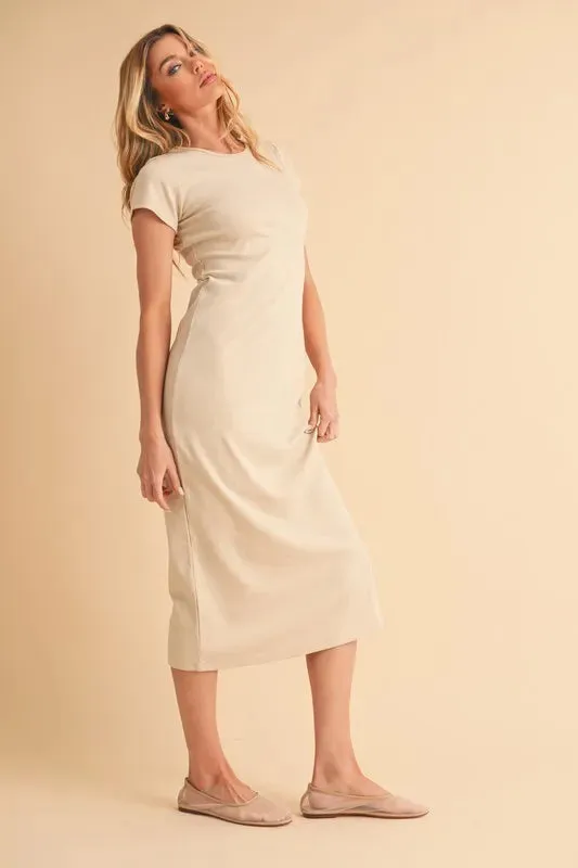 Aemi+Co Short Sleeve Midi Tee Dress sold by Charming Charlie product image thumbnail 2