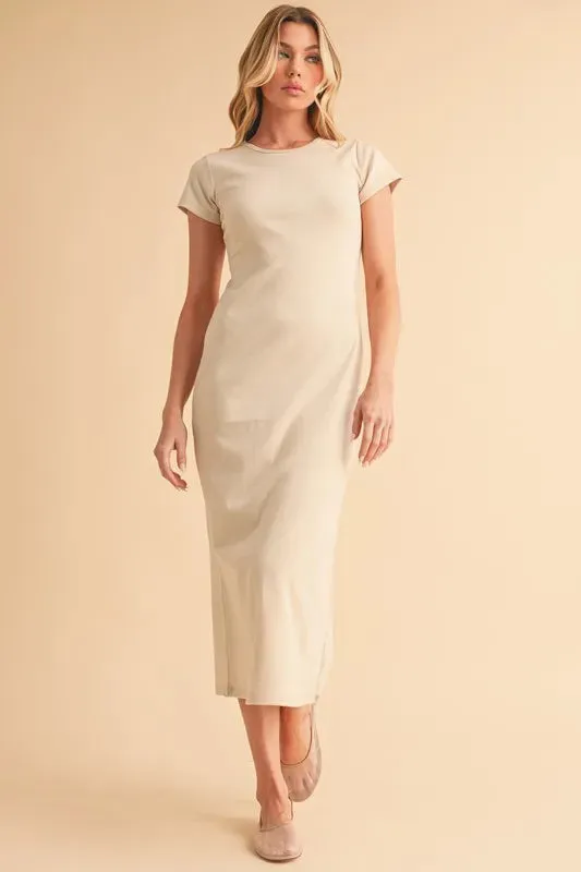Aemi+Co Short Sleeve Midi Tee Dress sold by Charming Charlie product image thumbnail 5