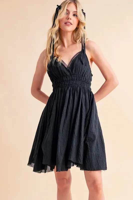 Aemi+Co Lace Detail Mini Cami Dress sold by Charming Charlie