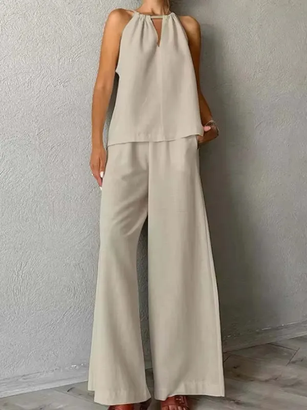 Sleeveless Top and High Rise Pants Set sold by Charming Charlie