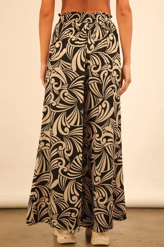 VERY J Plus Size Printed Wide Leg Pants sold by Charming Charlie product image thumbnail 3