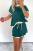 Colorblock Drop Shoulder T Shirt Skort 2Pcs Set sold by Charming Charlie