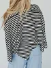 Cotton Striped Batwing Sleeve Oversized Top sold by Charming Charlie