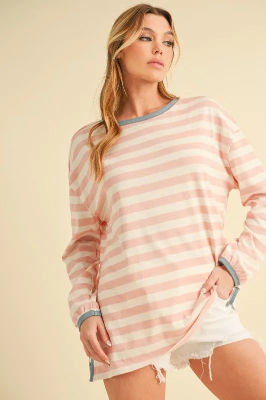 Onida Stripe Top sold by Charming Charlie