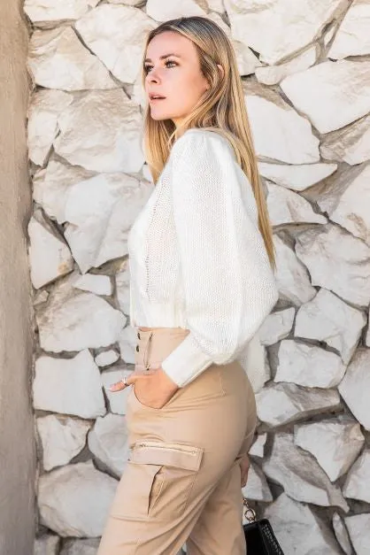 Button Front Chunky Cardigan sold by Charming Charlie product image thumbnail 3