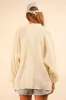 VERY J Plus Size Dolman Sleeve Button Down Gauze Shirt sold by Charming Charlie