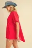 Aemi+Co Round Neck Short Sleeve Oversized T-Shirt sold by Charming Charlie