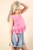 VERY J Side Tie Detail Ruffled Sleeveless Top sold by Charming Charlie