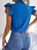 Ruffled Tie Neck Cap Sleeve Blouse sold by Charming Charlie
