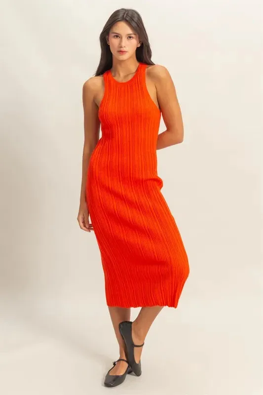 HYFVE Round Neck Bodycon Ribbed Knit Dress sold by Charming Charlie product image thumbnail 4