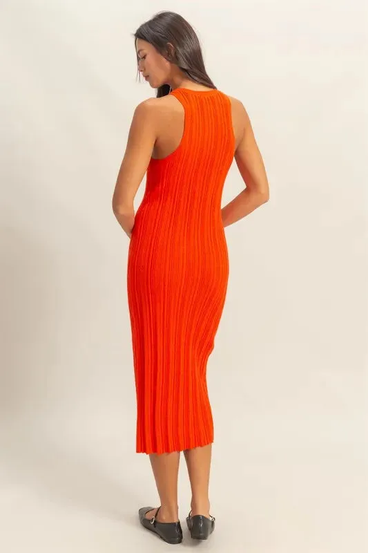 HYFVE Round Neck Bodycon Ribbed Knit Dress sold by Charming Charlie product image thumbnail 3