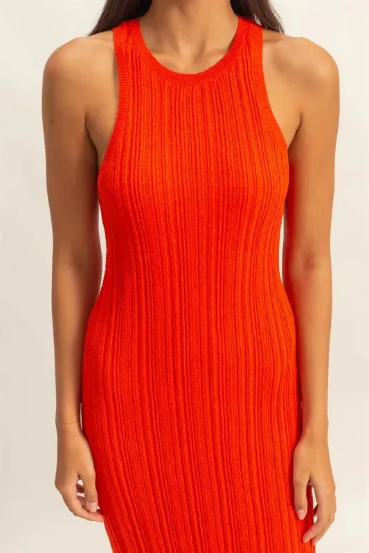 HYFVE Round Neck Bodycon Ribbed Knit Dress sold by Charming Charlie product image thumbnail 5