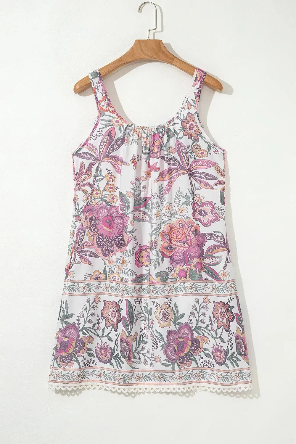 Multicolour Floral Tie Neck Sleeveless Mini Dress sold by Charming Charlie product image thumbnail 5