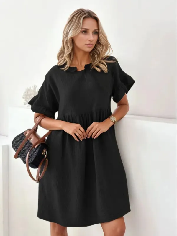 Round Neck Short Sleeve Mini Dress sold by Charming Charlie