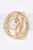 Pearl Accent Oversize Textured Hinged Bangle sold by Charming Charlie