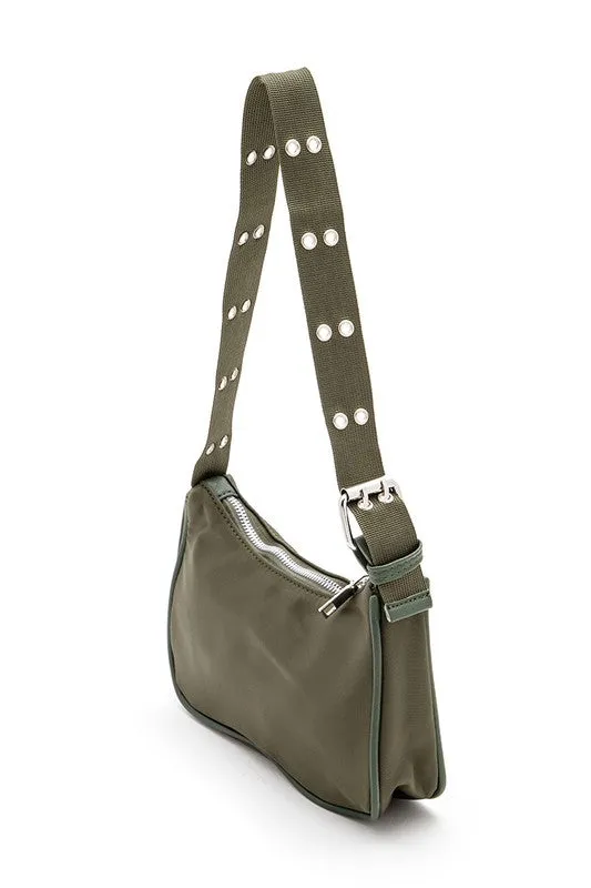 Adjustable Strap Nylon Y2K Shoulder Bag sold by Charming Charlie product image thumbnail 3