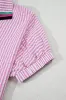 Cotton V neck Pink Striped Dolman Sleeve Blouse sold by Charming Charlie