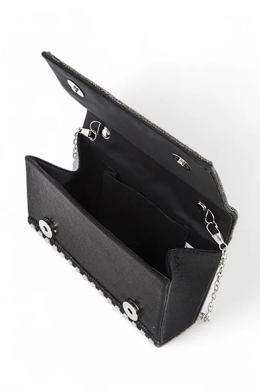 Pearl Accent Top Handle Convertible Clutch sold by Charming Charlie product image thumbnail 5