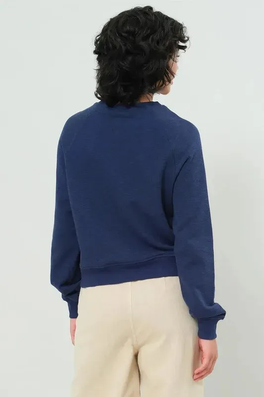 HYFVE Raglan Sleeve Pocket Sweatshirt sold by Charming Charlie product image thumbnail 3