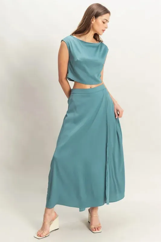 HYFVE Sleeveless Top and Maxi Skirt Set sold by Charming Charlie