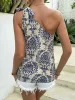 Printed One Shoulder Top sold by Charming Charlie