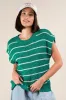 VERY J Striped Knit Sweater Vest Top sold by Charming Charlie