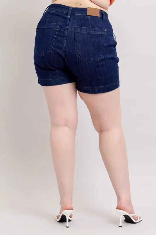 Judy Blue Plus Size High Waist Denim Shorts sold by Charming Charlie product image thumbnail 3