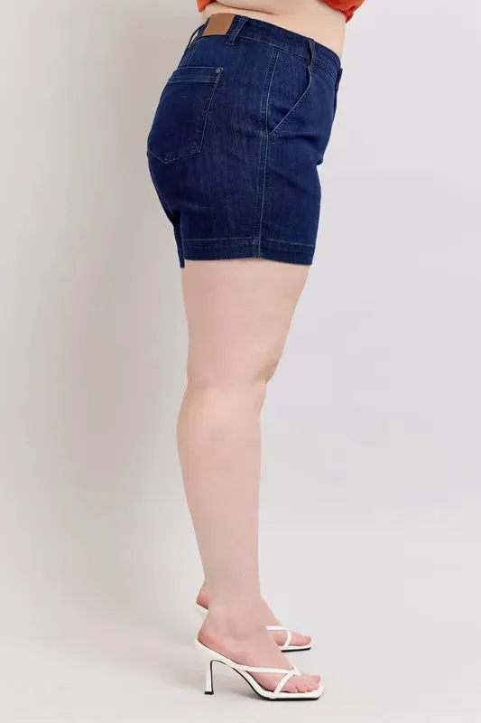 Judy Blue Plus Size High Waist Denim Shorts sold by Charming Charlie product image thumbnail 5