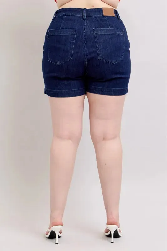 Judy Blue Plus Size High Waist Denim Shorts sold by Charming Charlie product image thumbnail 2