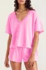 V-Neck Short Sleeve Top and Shorts Set sold by Charming Charlie