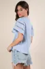 VERY J Lace Trim Sleeve Top sold by Charming Charlie
