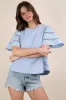 VERY J Lace Trim Sleeve Top sold by Charming Charlie