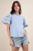 VERY J Lace Trim Sleeve Top sold by Charming Charlie